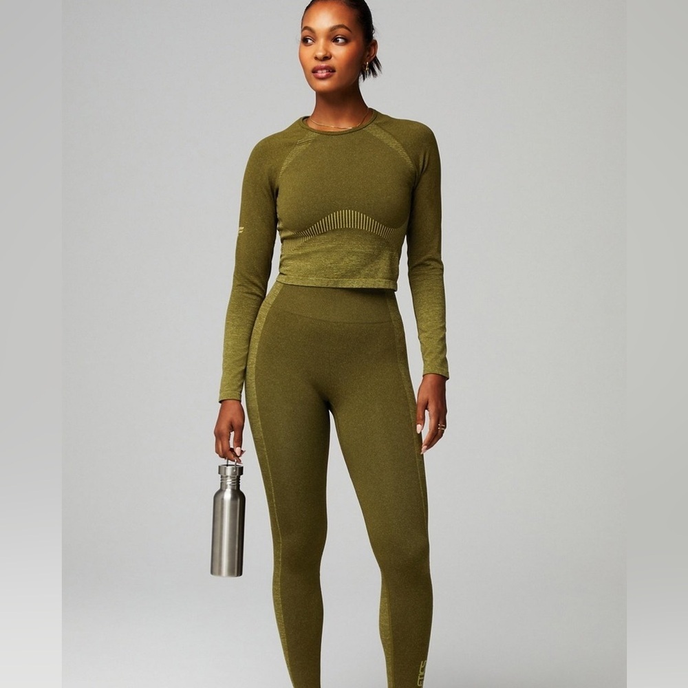 Fabletics Seamless Sport Stripe Long-Sleeve Top - Picture 2 of 6